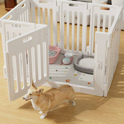 Dog Playpen Indoor, Pet Isolation Fence for Home, Small & Medium Dog Kennel
